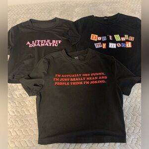 3 piece crop t-shirt bundle